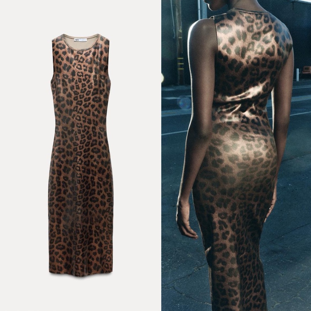 ZARA Foil Dress